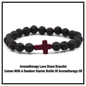 $37 Value Aromatherapy Lava Bead Bracelet & Oil